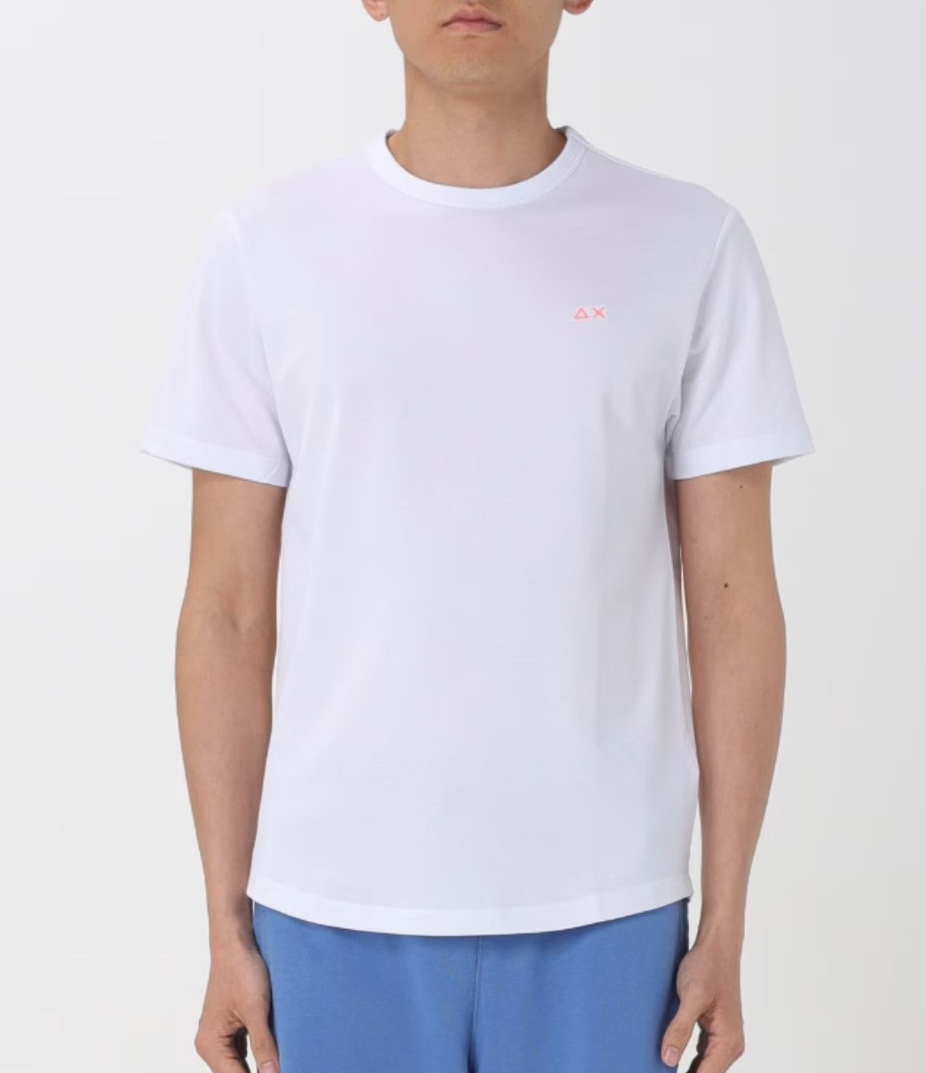 Sun68 uomo t-shirt T-SHIRT SOLID PE S/S T34123 01 BIANCO