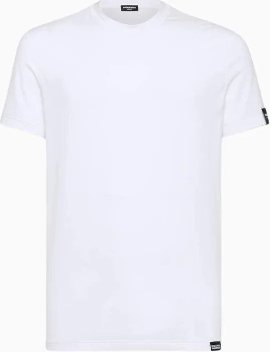 Disquared uomo t-shirt Rounf Neck D9M205720 100 bian