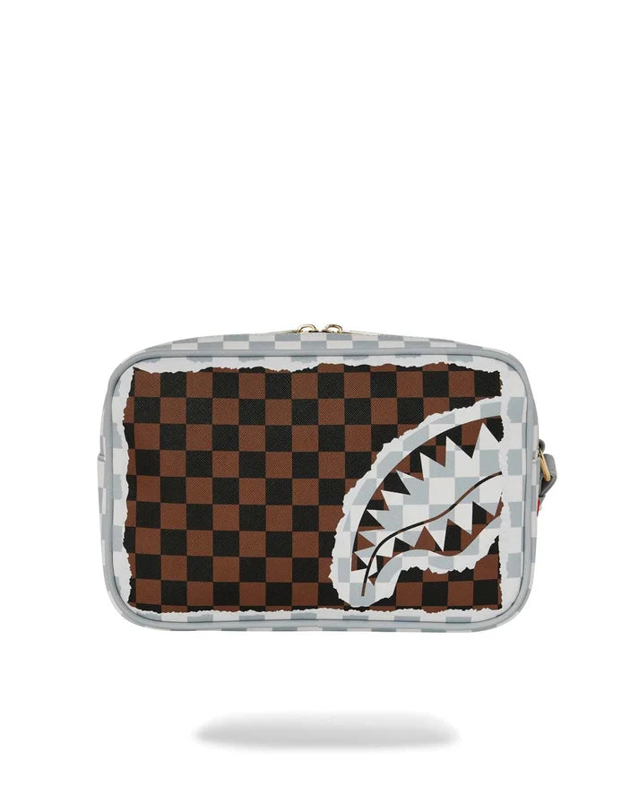 Sprayground uomo borsa CREAM BROWN TEAR CHECK