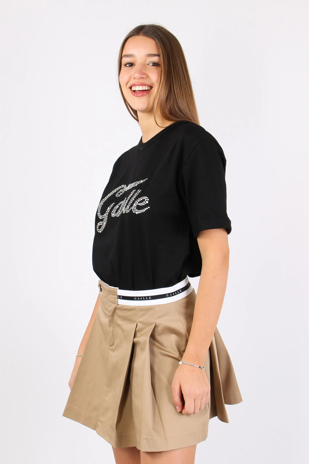 Gaelle donna t-shirt GAABW04586 - PTTS0037 - NE01 nero