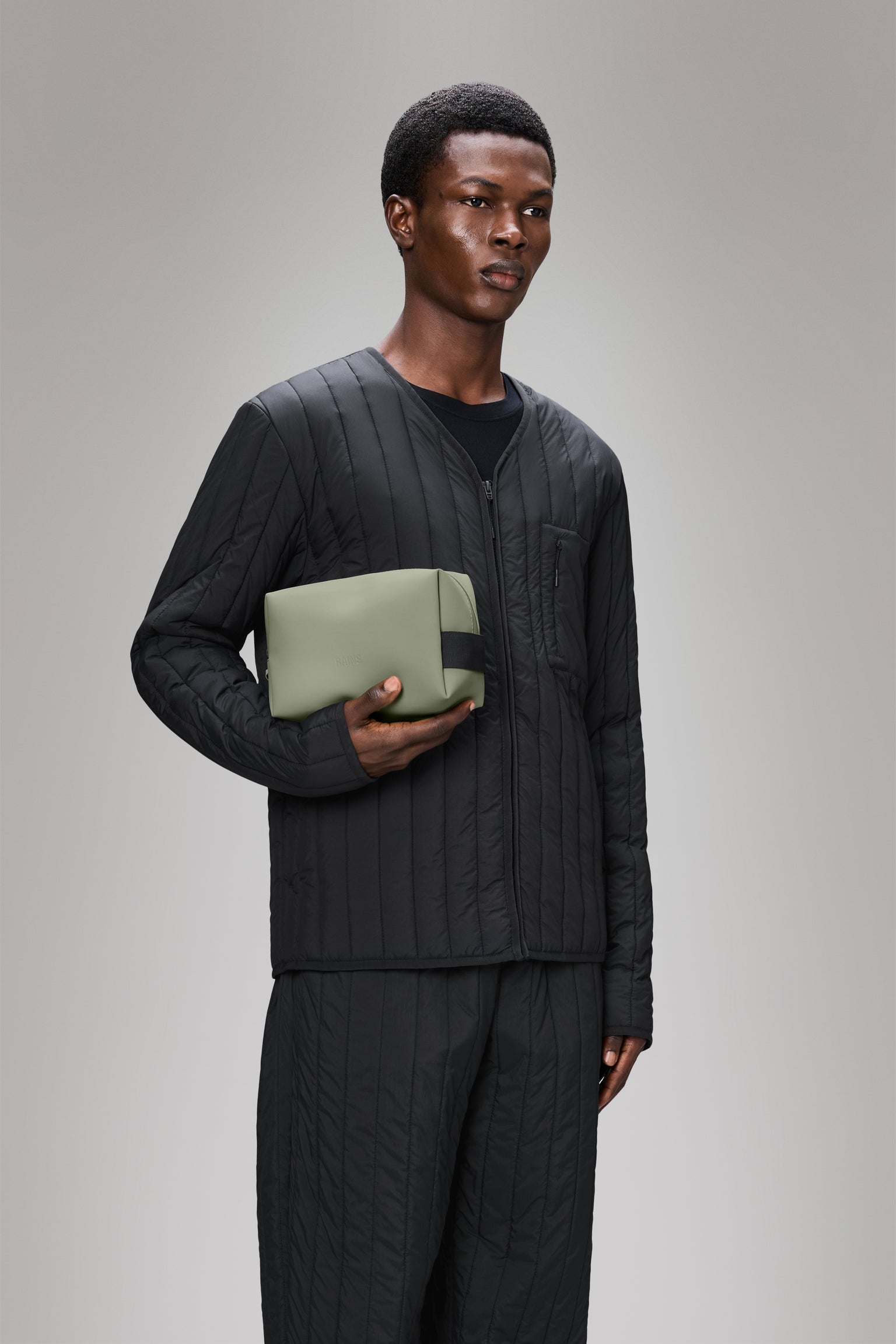 Rains uomo pochette wash bag small RA15580 I25 Drift
