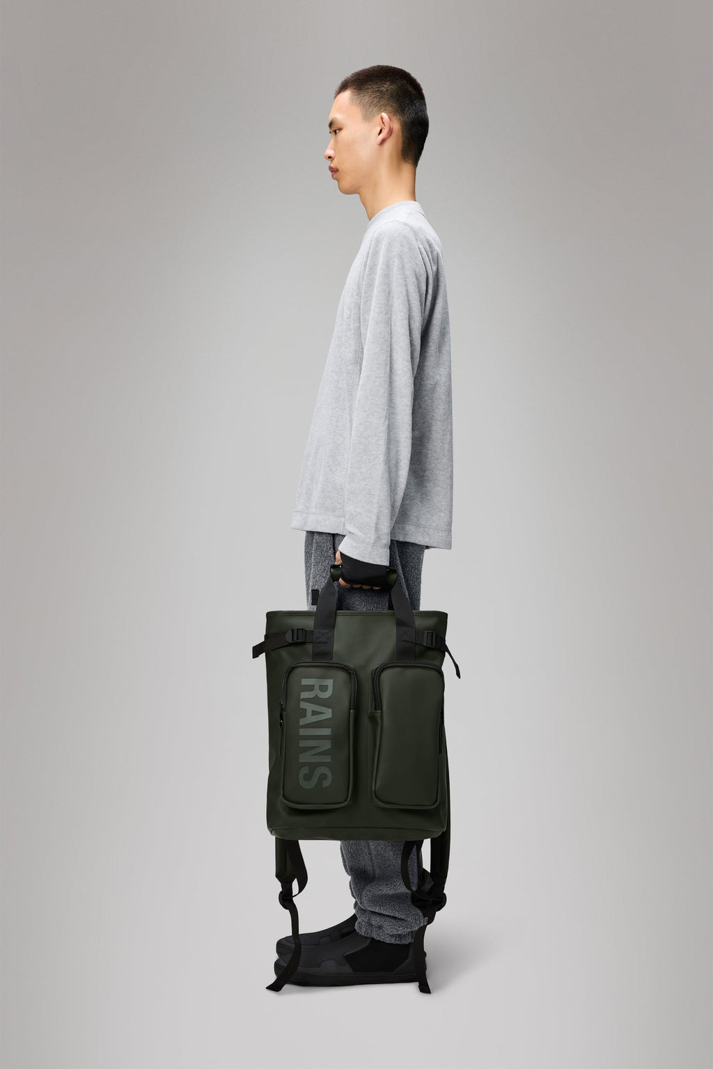 Rains uomo zaino texel tote RA14240 I25 Green