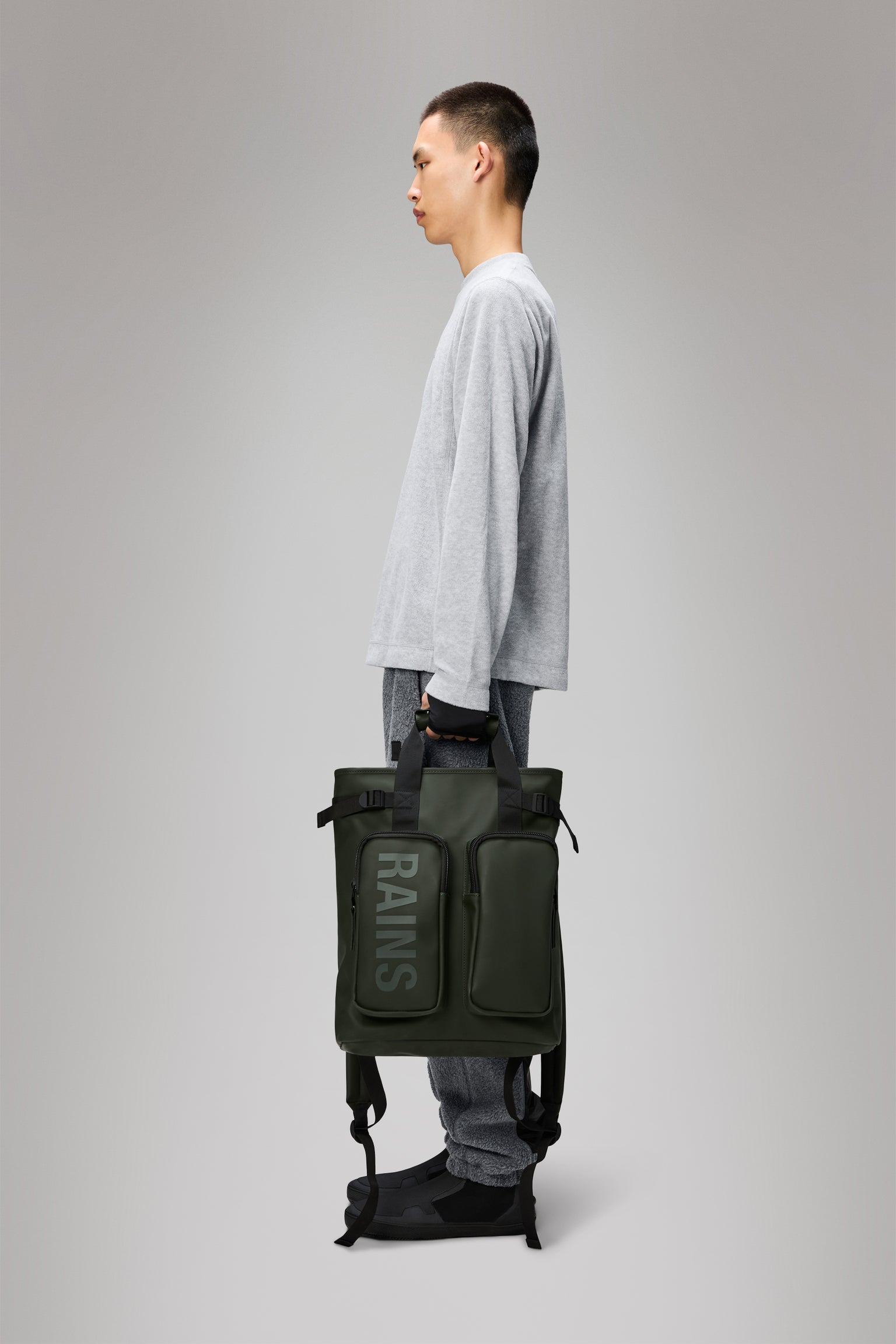 Rains uomo zaino texel tote RA14240 I25 Green