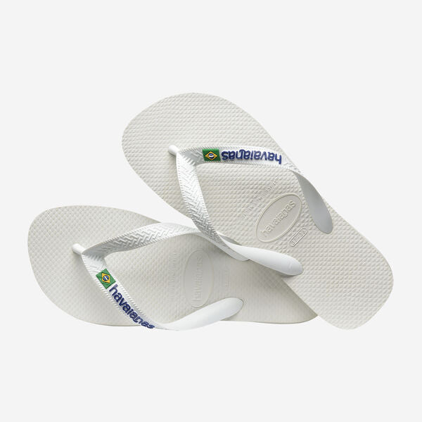 Havaianas uomo infradito BRASIL LOGO 4110850 Bianco