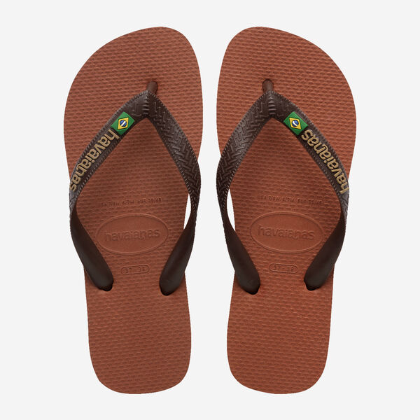 Havaianas uomo infradito BRASIL LOGO 4110850 Coffee
