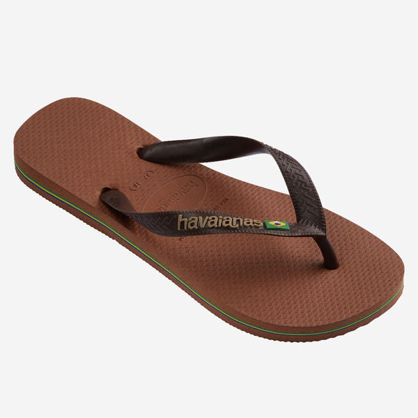 Havaianas uomo infradito BRASIL LOGO 4110850 Coffee