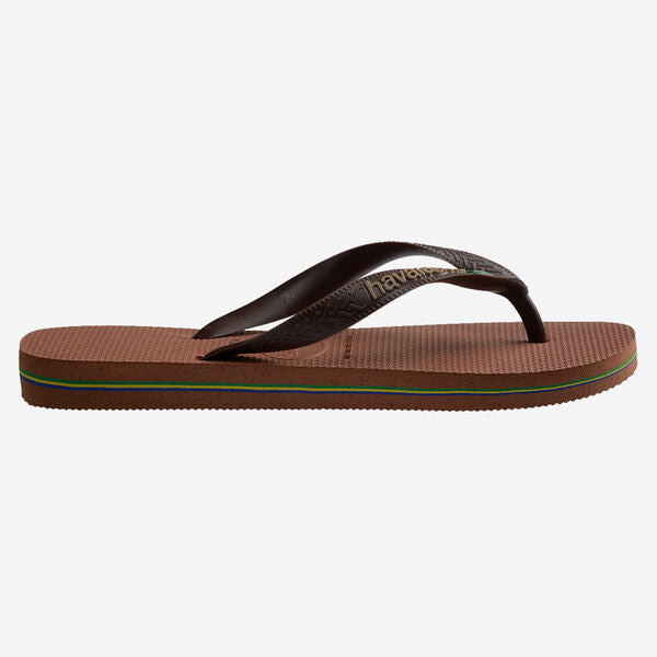 Havaianas uomo infradito BRASIL LOGO 4110850 Coffee