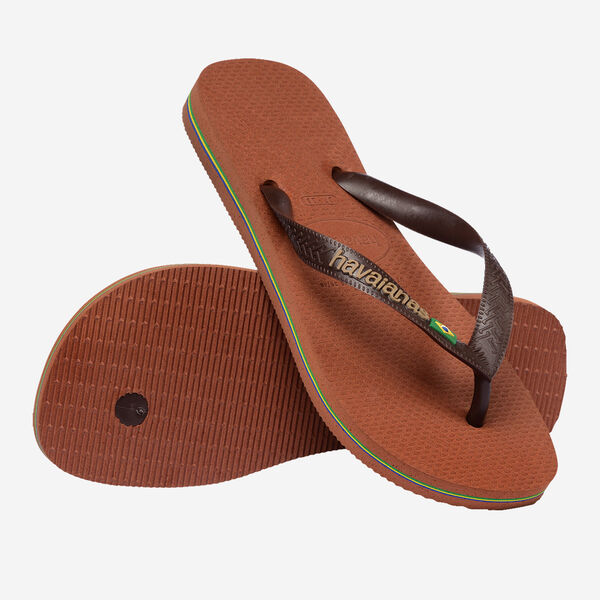 Havaianas uomo infradito BRASIL LOGO 4110850 Coffee