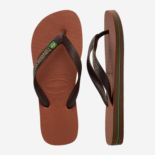 Havaianas uomo infradito BRASIL LOGO 4110850 Coffee
