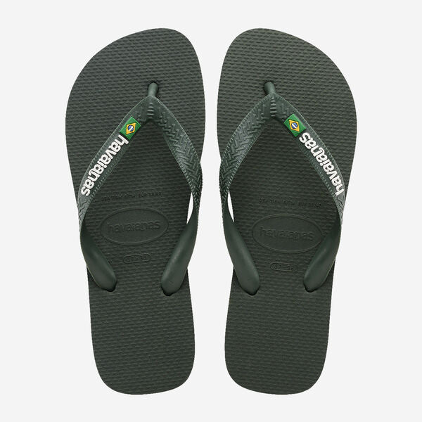 Havaianas uomo infradito BRASIL LOGO 4110850 Olive