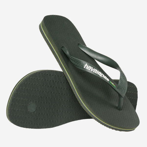 Havaianas uomo infradito BRASIL LOGO 4110850 Olive