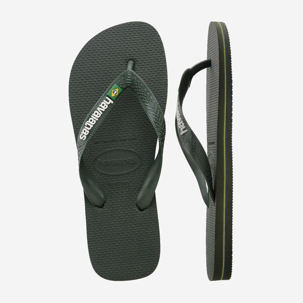 Havaianas uomo infradito BRASIL LOGO 4110850 Olive