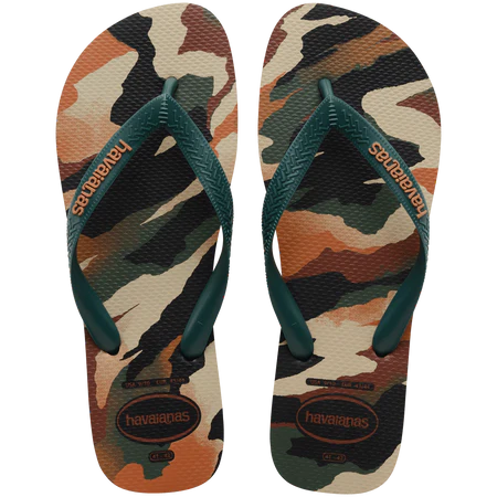 Havaianas uomo infradito Top Camu 4141398 6134 Nero Verde