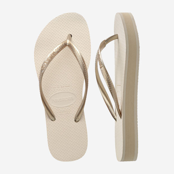 Havaianas donna infradito SLIM FLATFORM 4144537 Beige