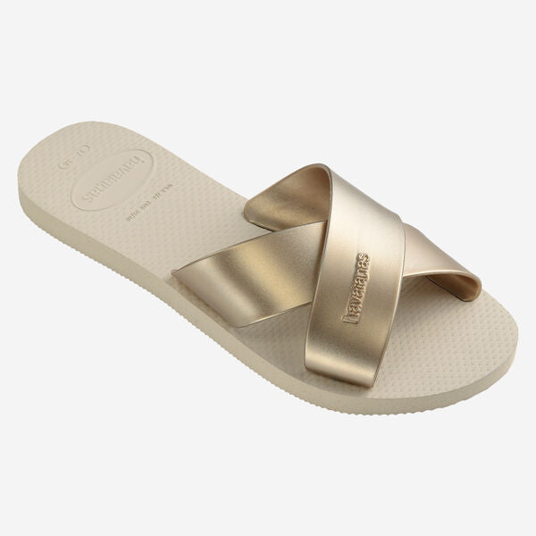 Havaianas donna ciabatta AQUA METALLIC 4148866 Beige