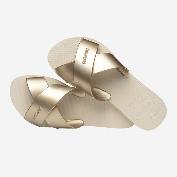 Havaianas donna ciabatta AQUA METALLIC 4148866 Beige