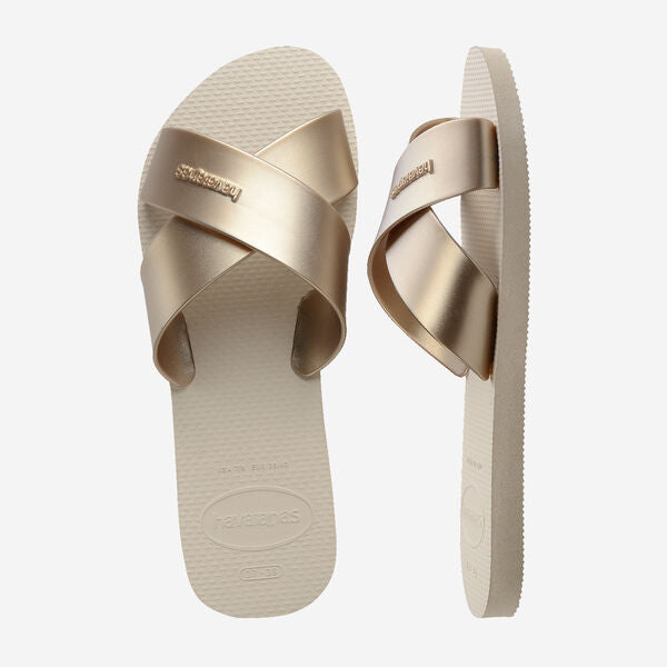 Havaianas donna ciabatta AQUA METALLIC 4148866 Beige