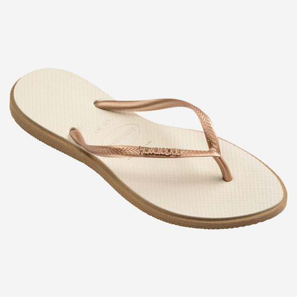Havaianas donna infradito SLIM POINT 4149584 Rosa Gold \ Beige