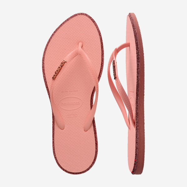 Havaianas donna infradito SLIM Point Glitter 4150157 Clay\Blossom
