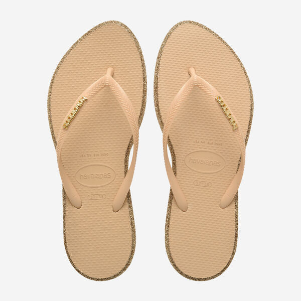 Havaianas donna infradito SLIM Point Glitter 4150157 Gold