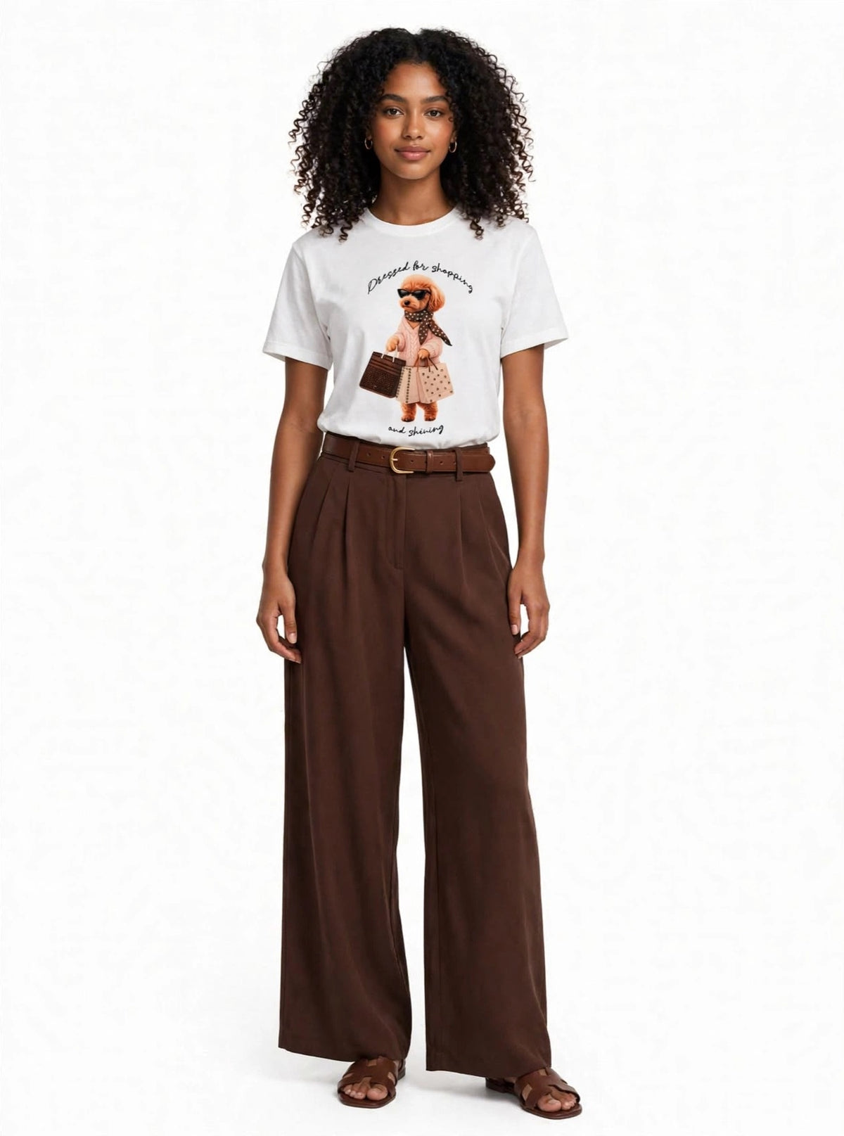 Gold Rush t-shirt STAMPA CANE SHOPPING TL19