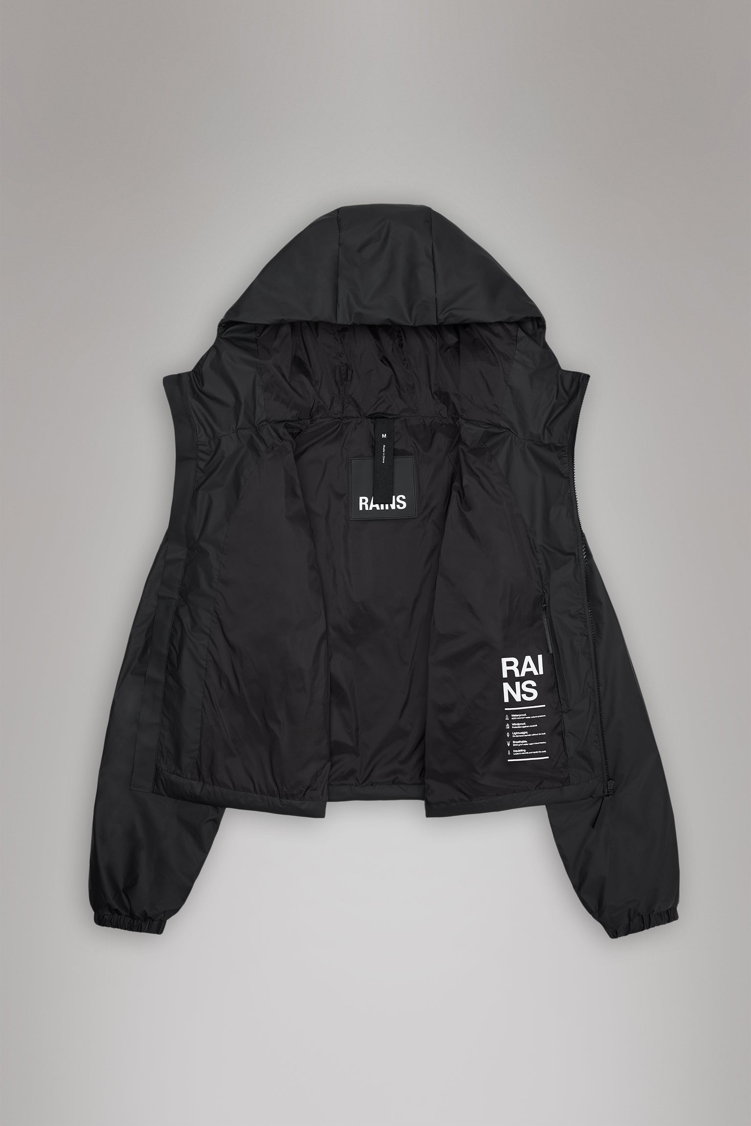 Rains donna giubbino lohja jacket  RA15770 I25 Black