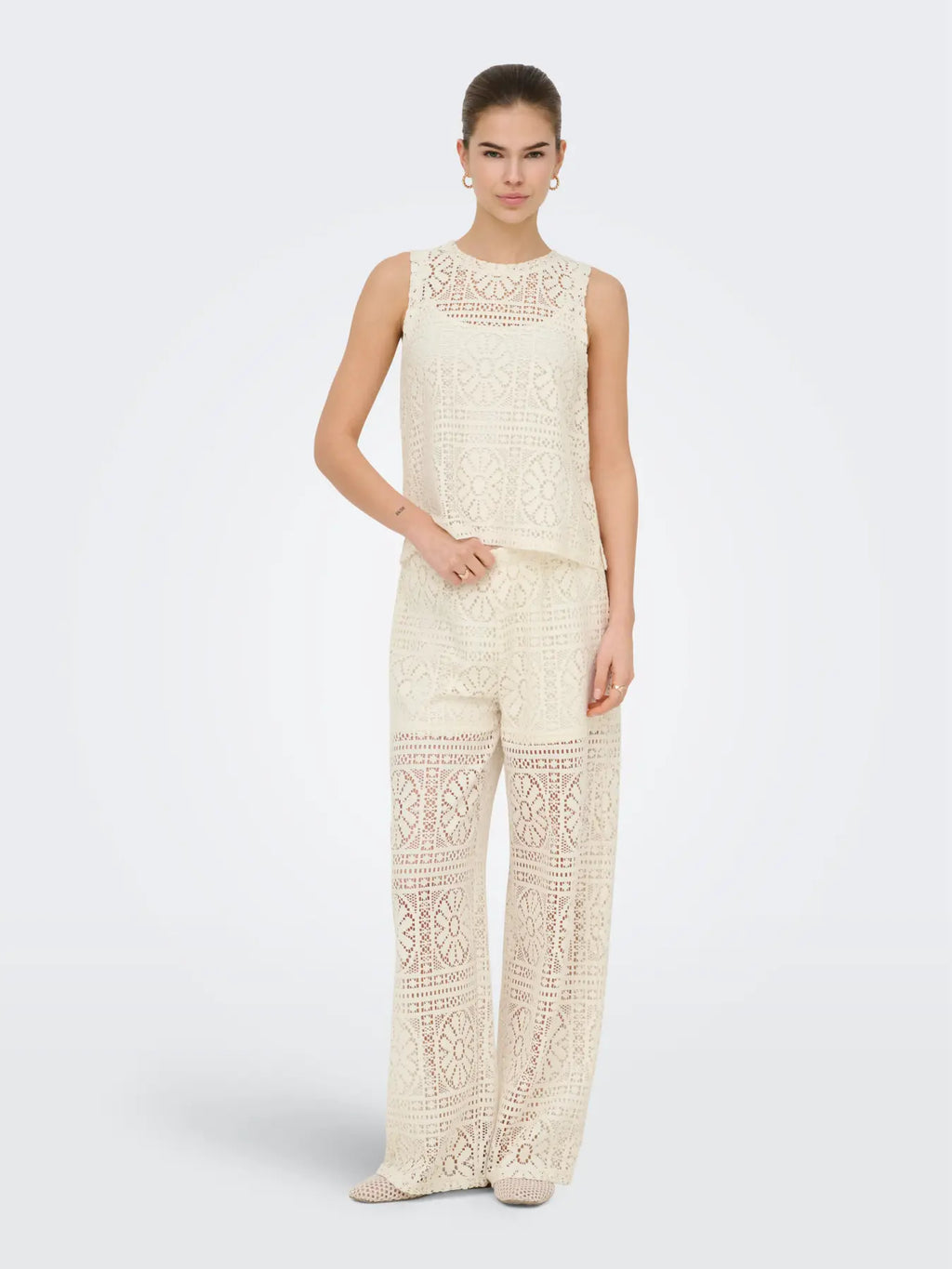 Only donna pantalone LIAN LACE WIDE 15372107
