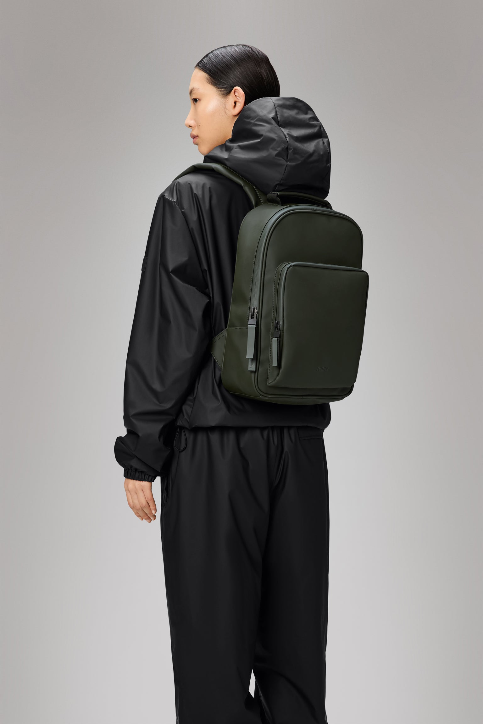 Rains uomo zaino book daypack RA13260 I25 Green