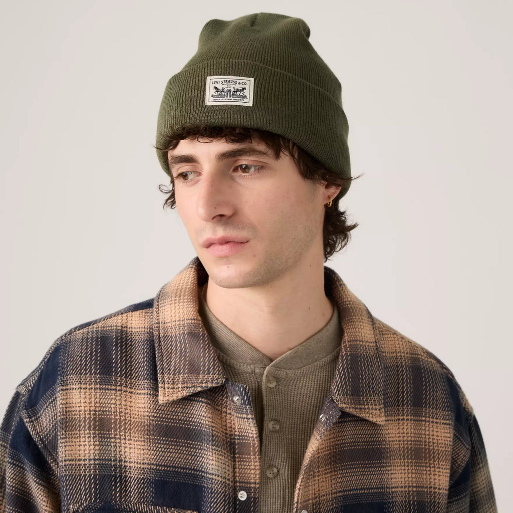 Levi's cappello Embarcadero Beanie - Olive Night  007Z1-0001