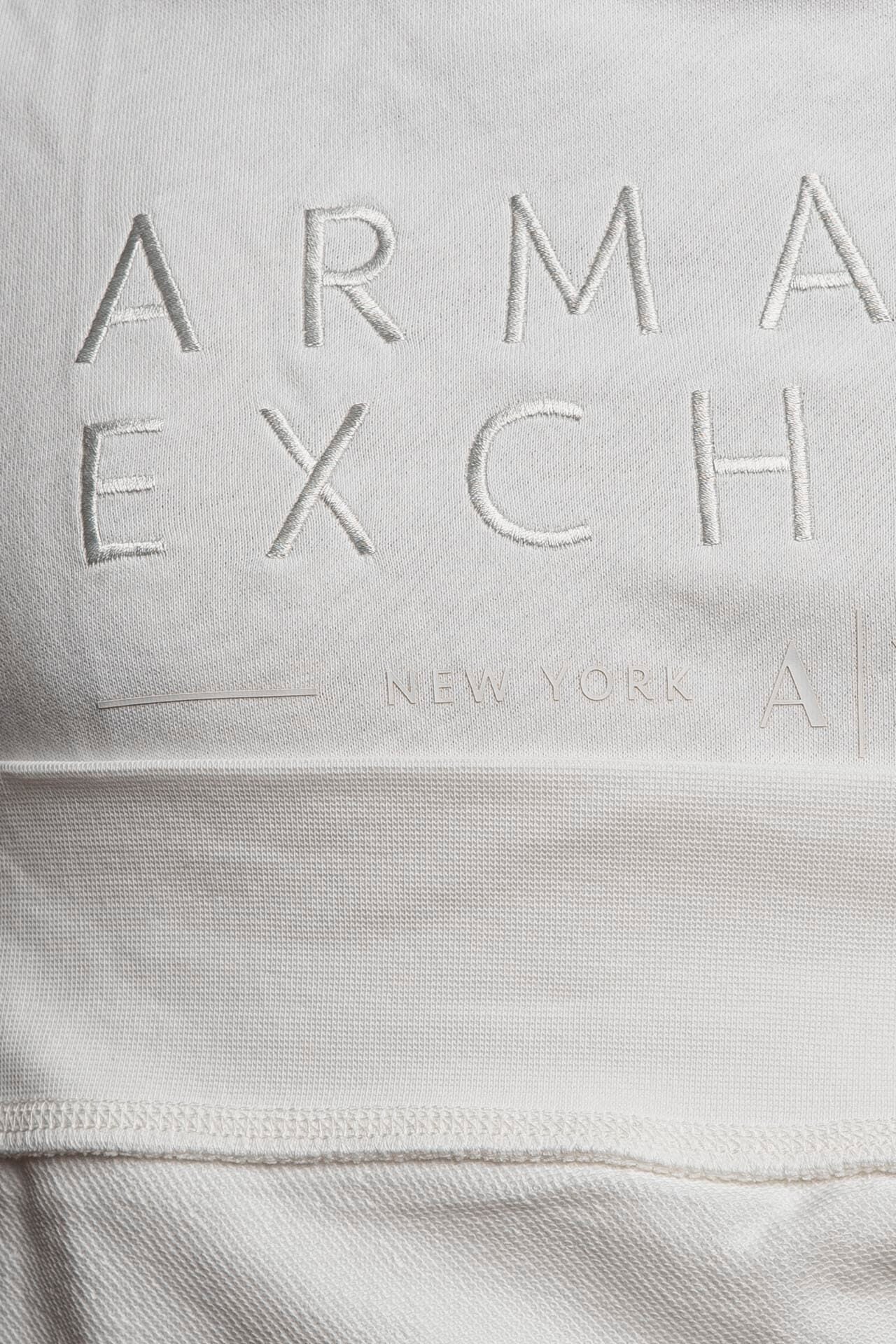 Armani Exchange uomo felpa 3DZMJP ZJY9Z 1116 Bianco