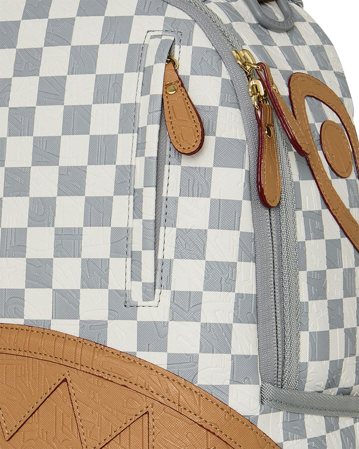 Sprayground zaino EMBOSSED CREAM CHECK B8593