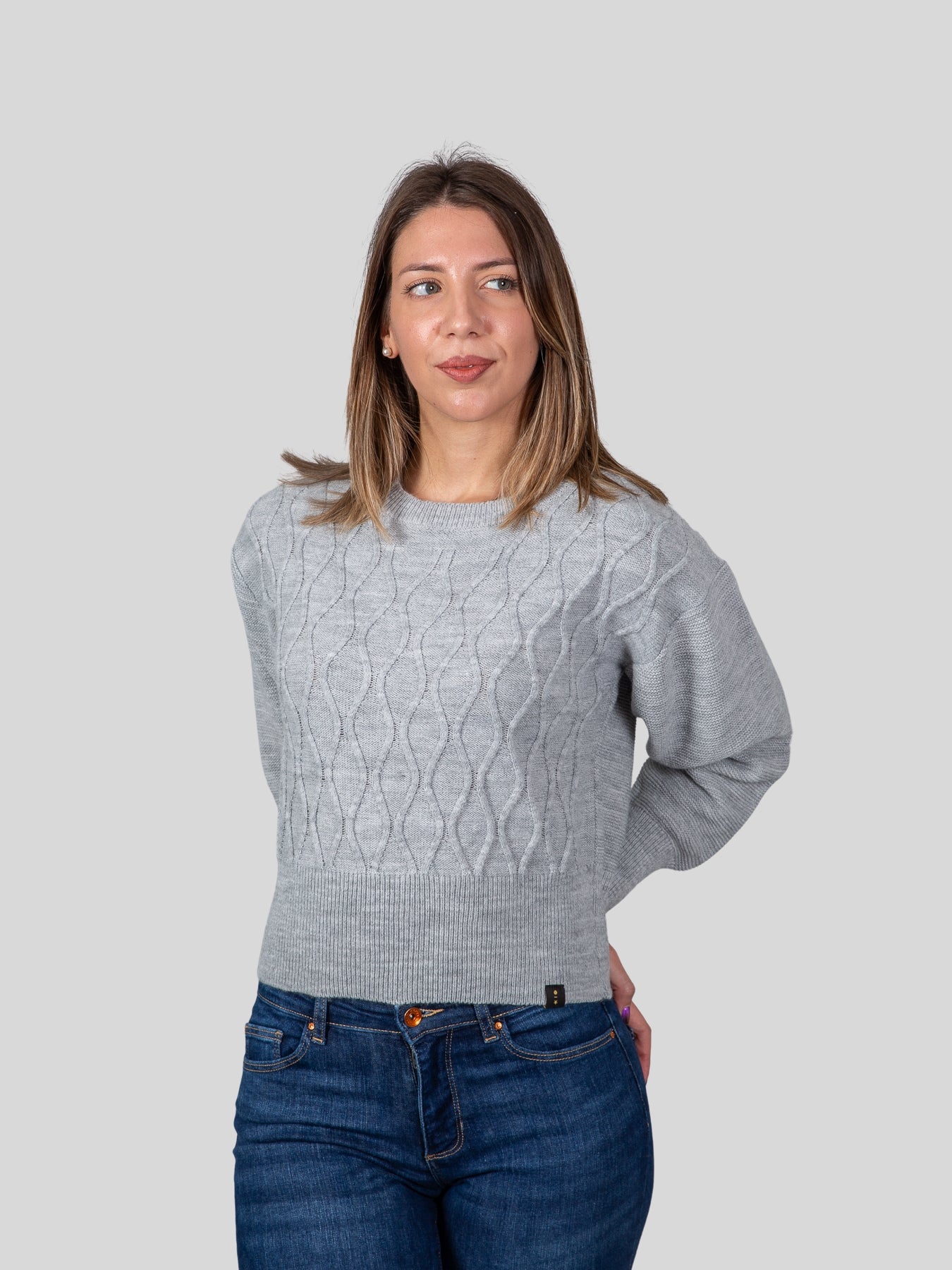 Gold rush donna maglia girocollo MD581