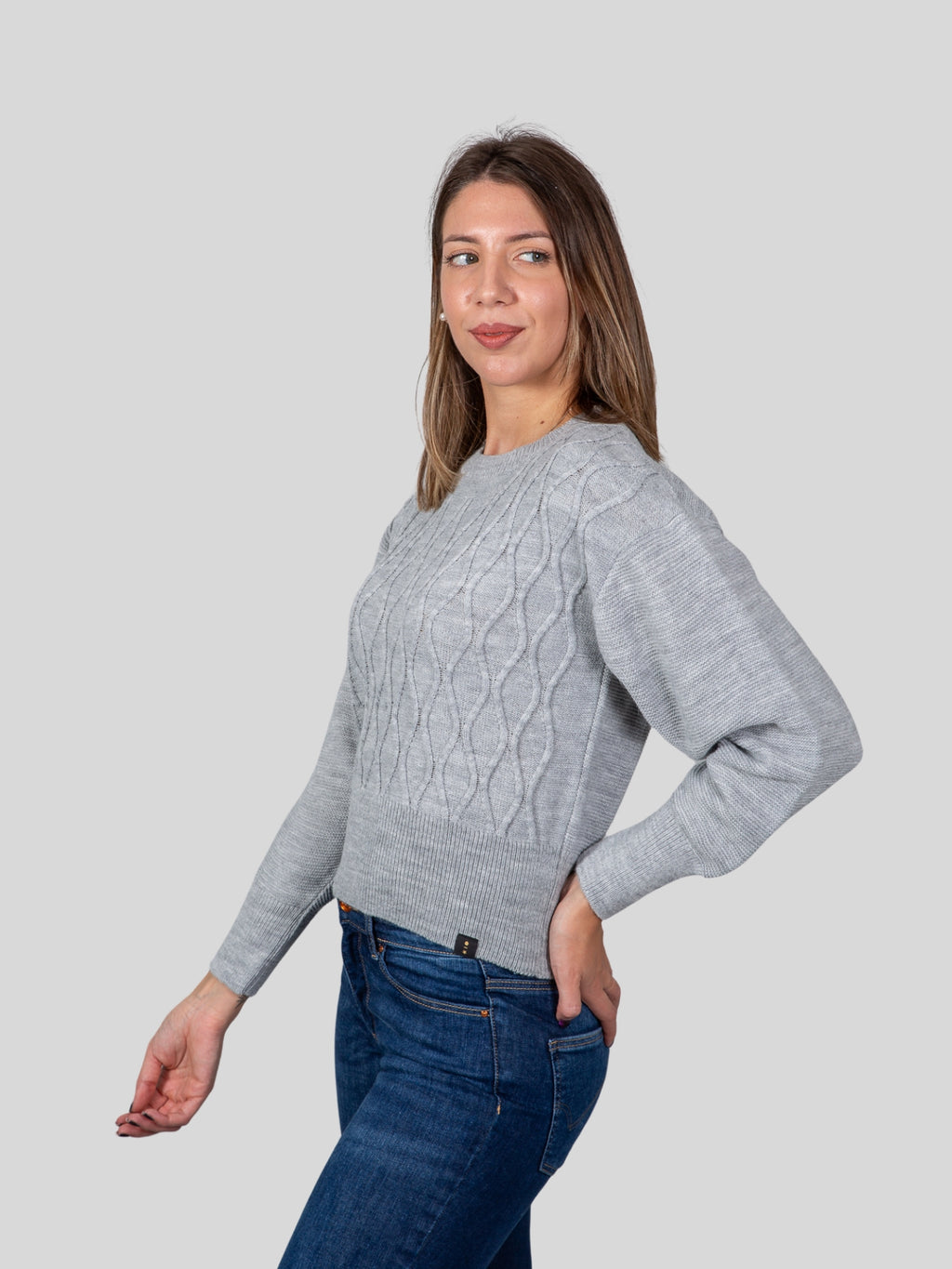 Gold rush donna maglia girocollo MD581