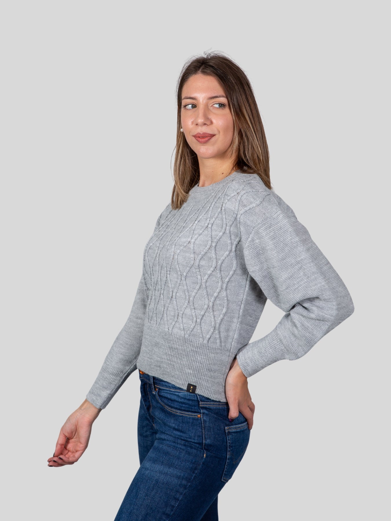 Gold rush donna maglia girocollo MD581