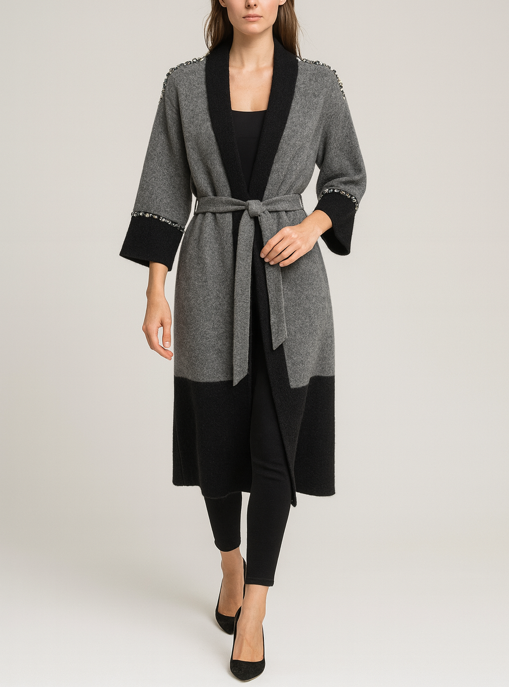 Vicolo donna cappotto 55002F NERO