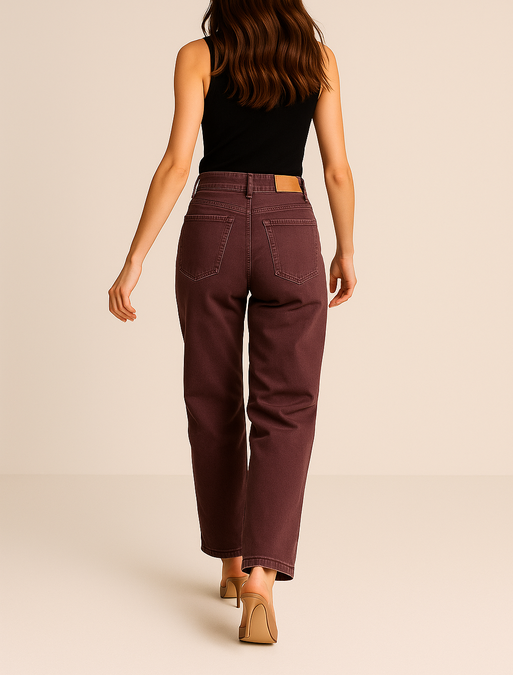 Vicolo donna pantalone DF5109 BORDEAUX