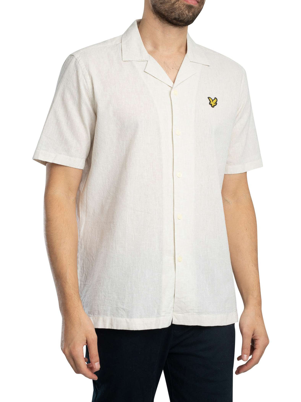 Lyle & Scott uomo camicia Linen Blend SW2210V x588