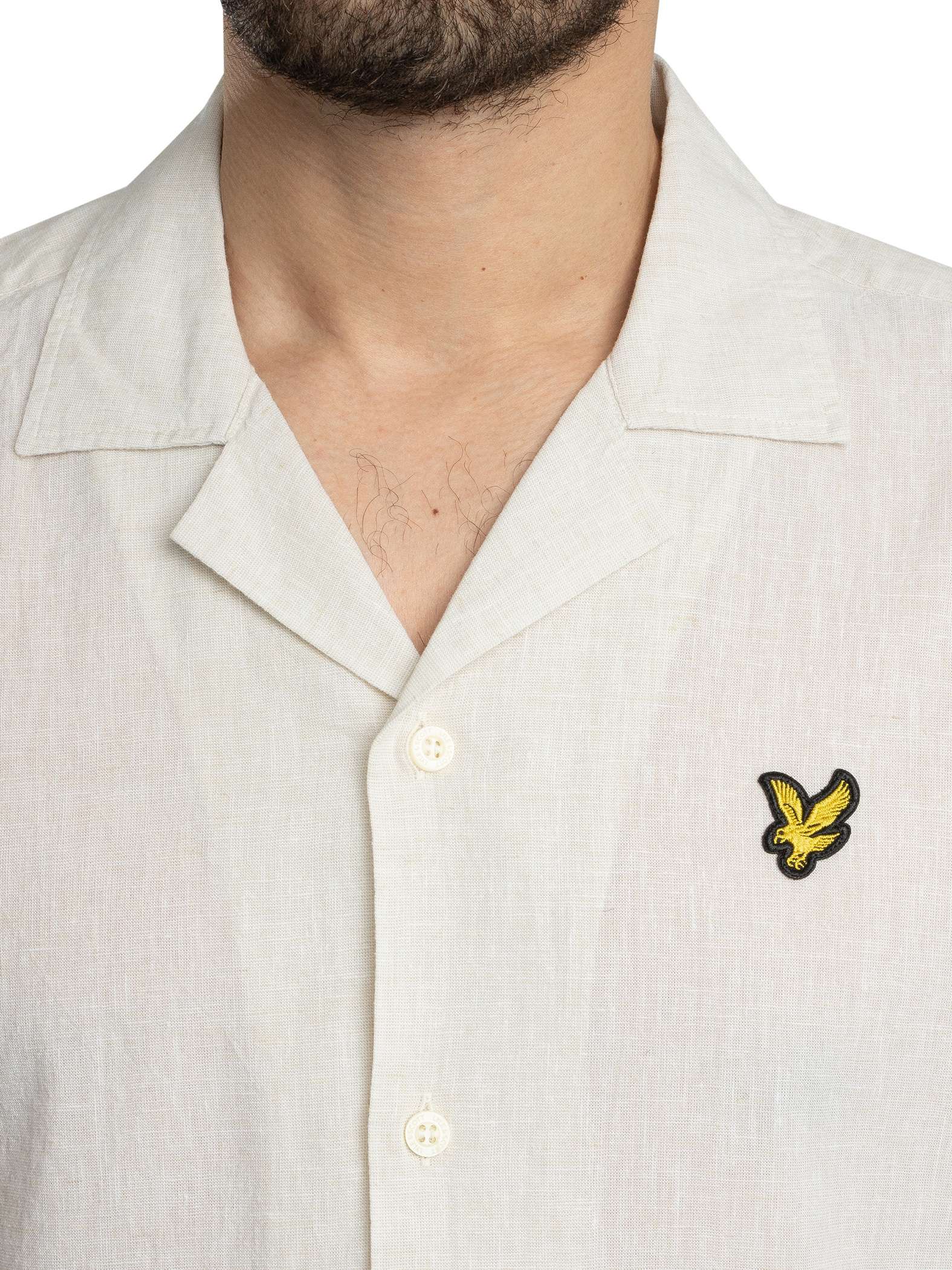 Lyle & Scott uomo camicia Linen Blend SW2210V x588