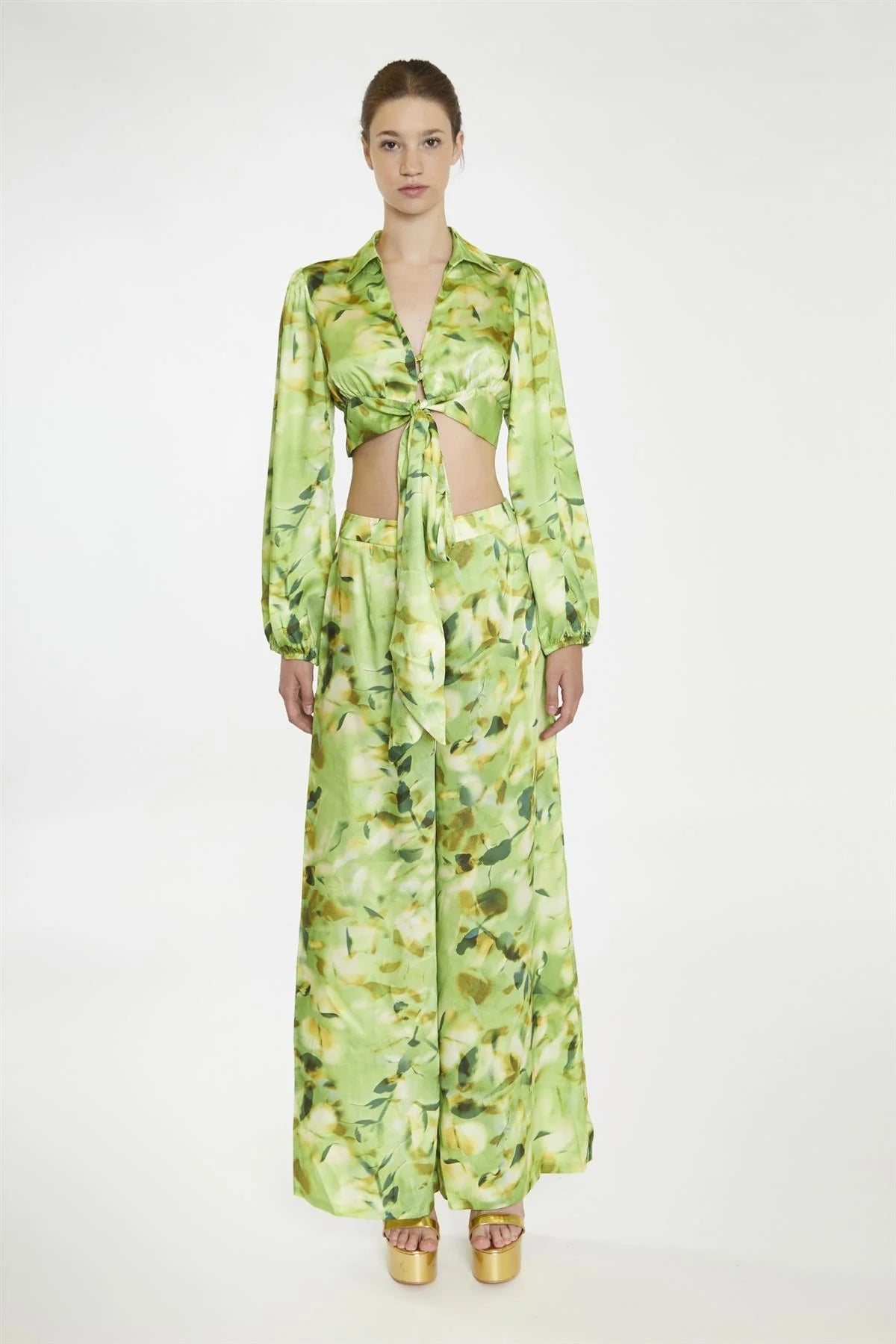 Glamorous donna pantalone AC2413 green multi blur