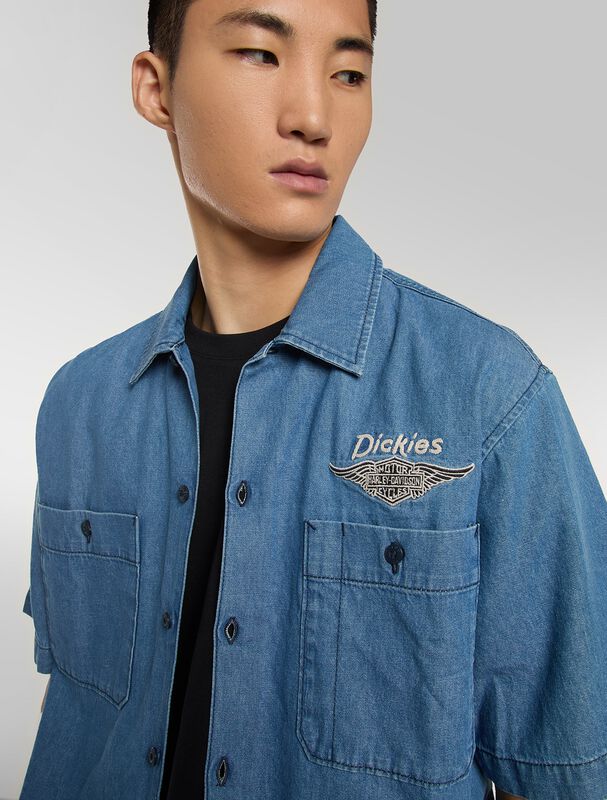 Dickies uomo camicia CHAMBRAY DK0A882Z0BU1