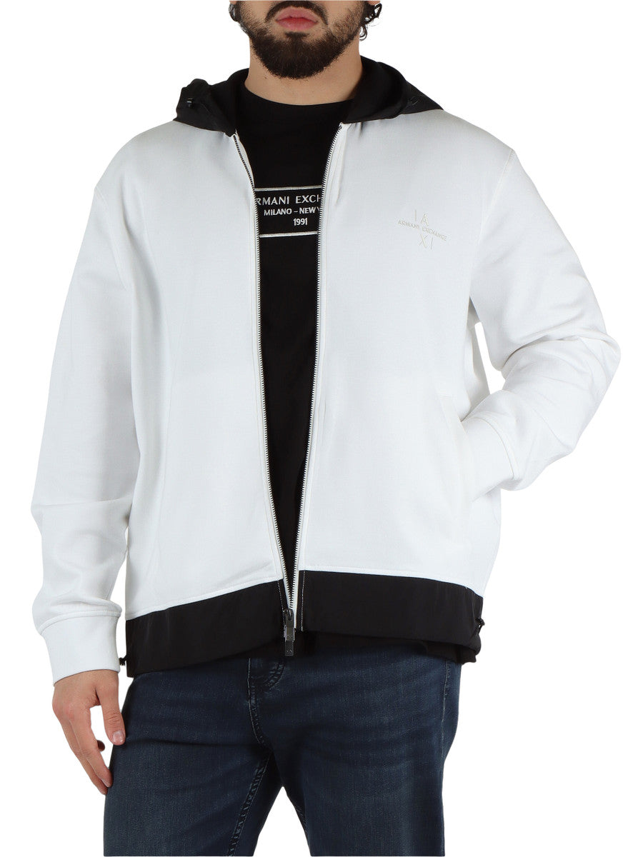 Armani Exchange uomo felpa XM000515AF13047 M0001 Bianco