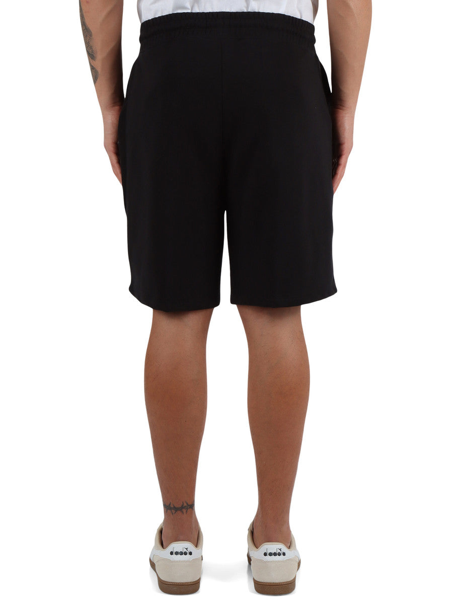 Richmond uomo bermuda Fleece Midere UMP25116BE Black