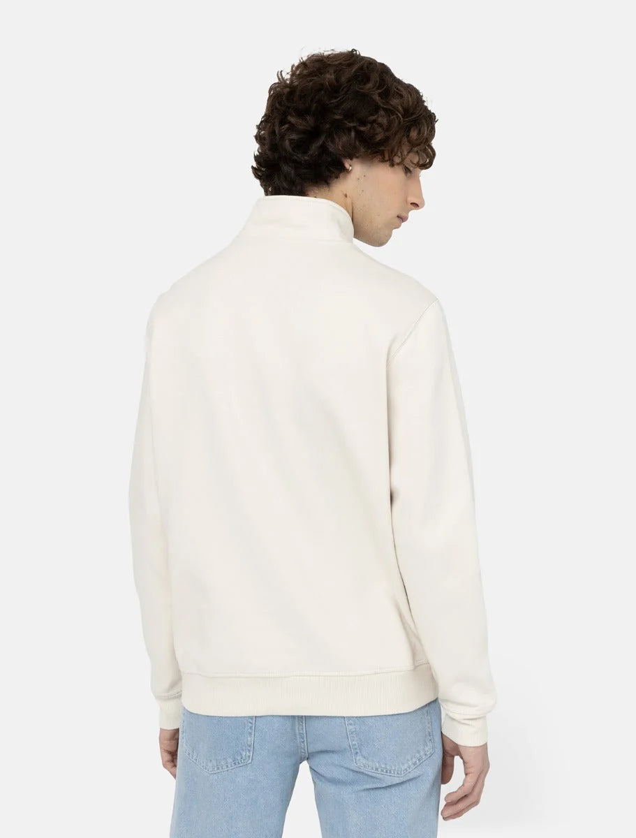 Dickies felpa OAKPORT QUARTER ZIP WHITECAP GRAY