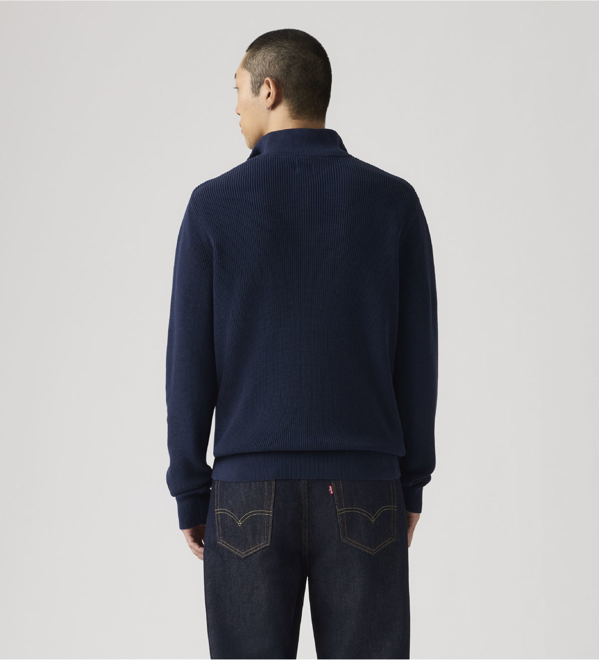 Levi's maglia Hm Quarter Zip 0058U-0000 Navy