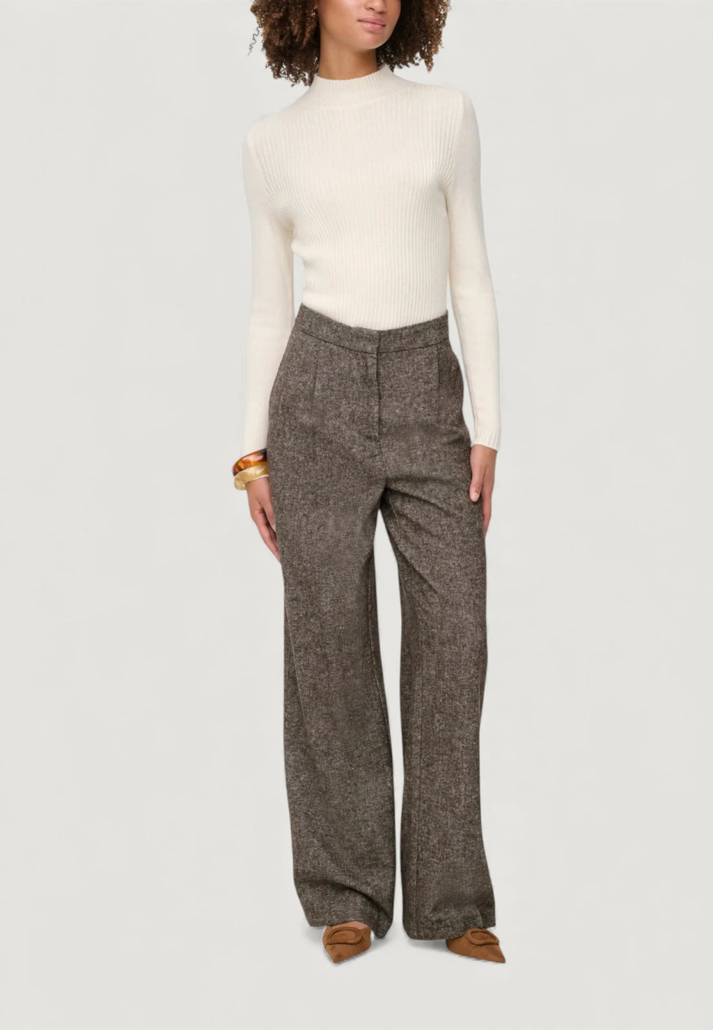 Only donna pantalone BEKKA LIFE WIDE WOLL