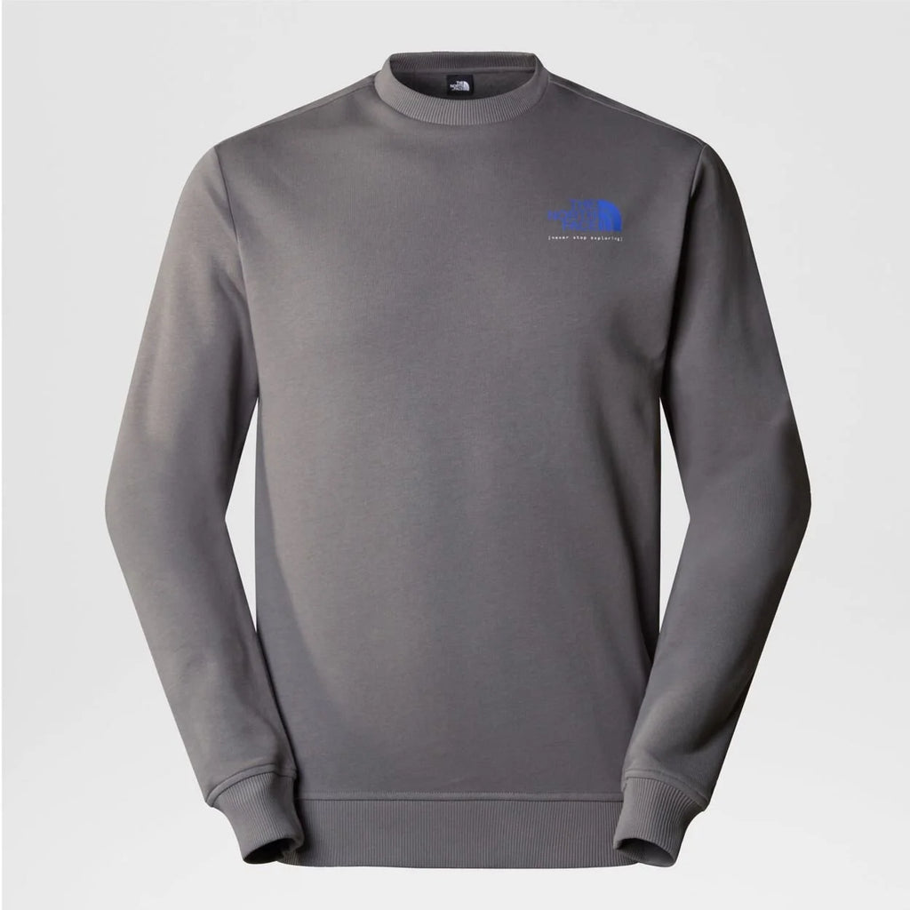 The North Face uomo felpa M Graphic Crew 3 Core NF0A87EU0UZ1 Smoked Pearl