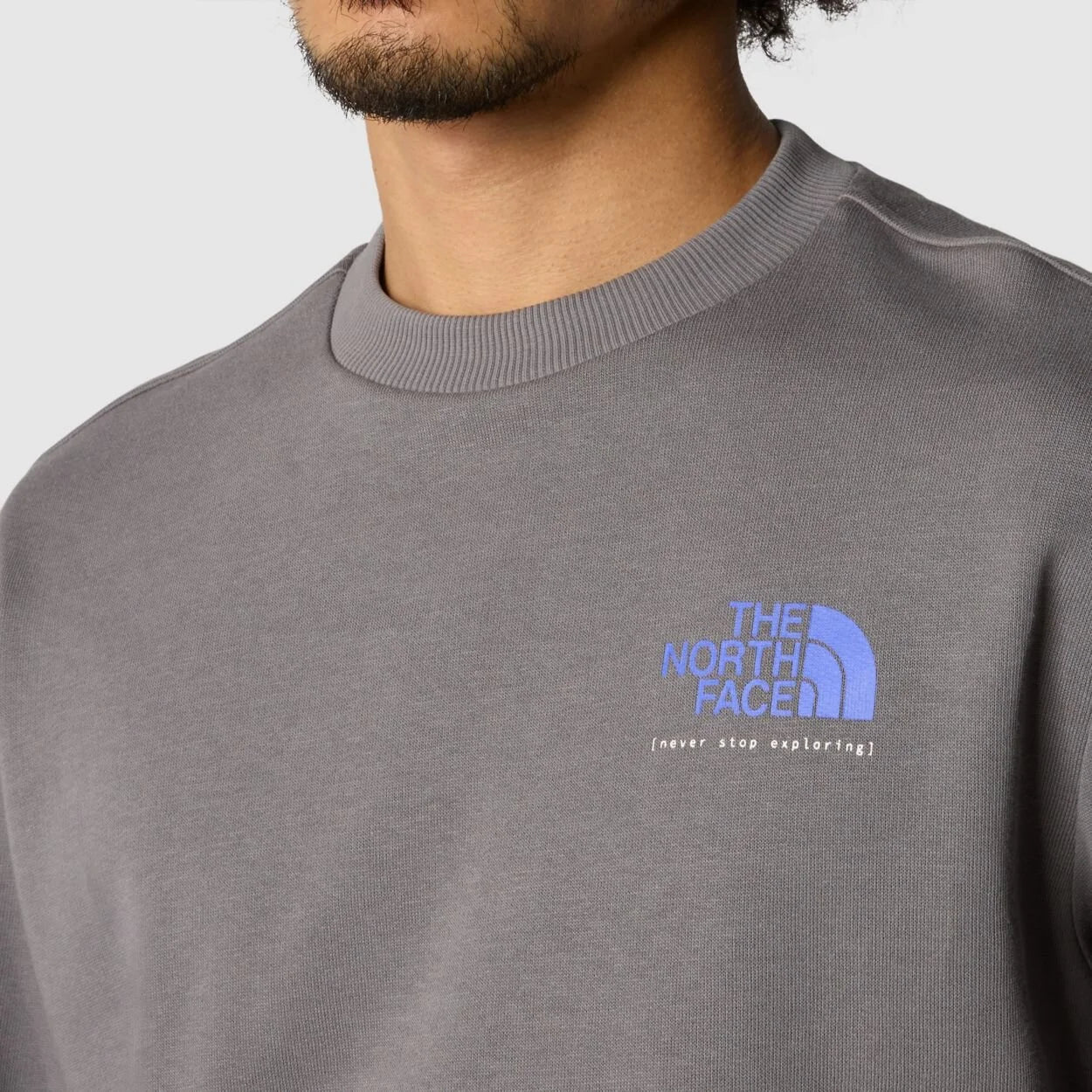 The North Face uomo felpa M Graphic Crew 3 Core NF0A87EU0UZ1 Smoked Pearl