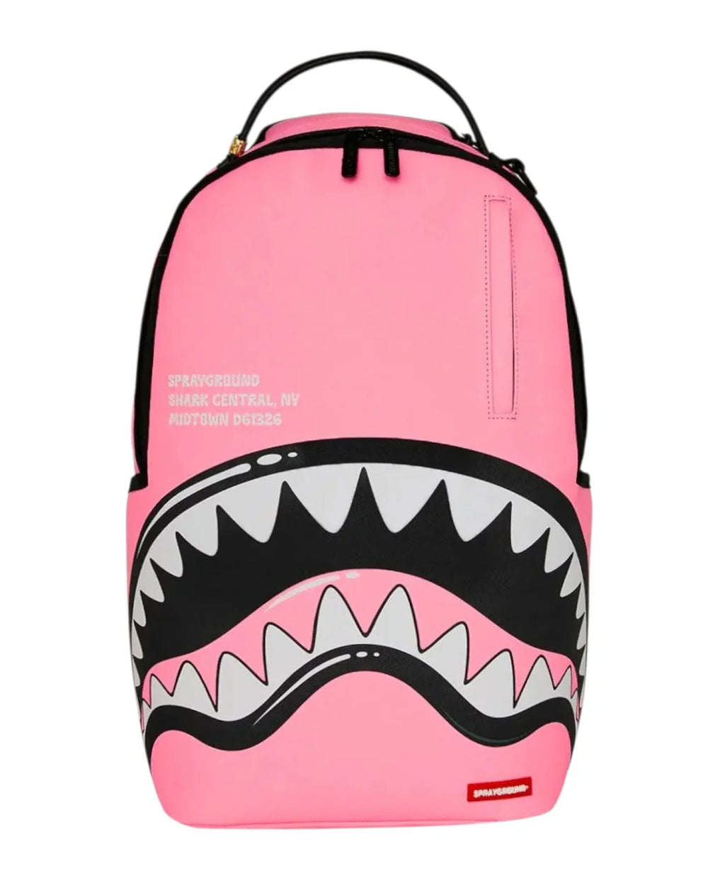 Sprayground zaino SHARK CENTRAL PINK EMBROIDERED 9630