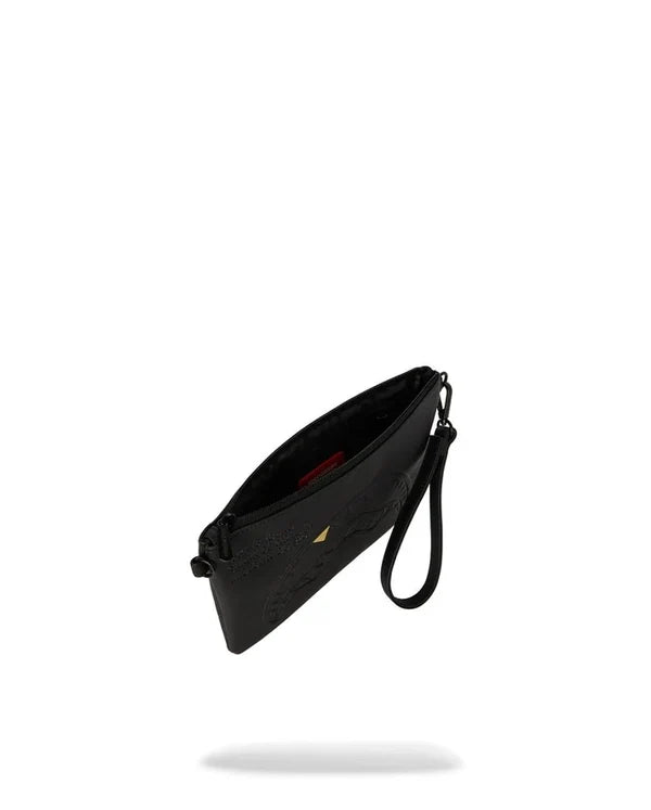 Sprayground pochette BLACKED OUT EMBOSSED GOLD TOOTH B9327