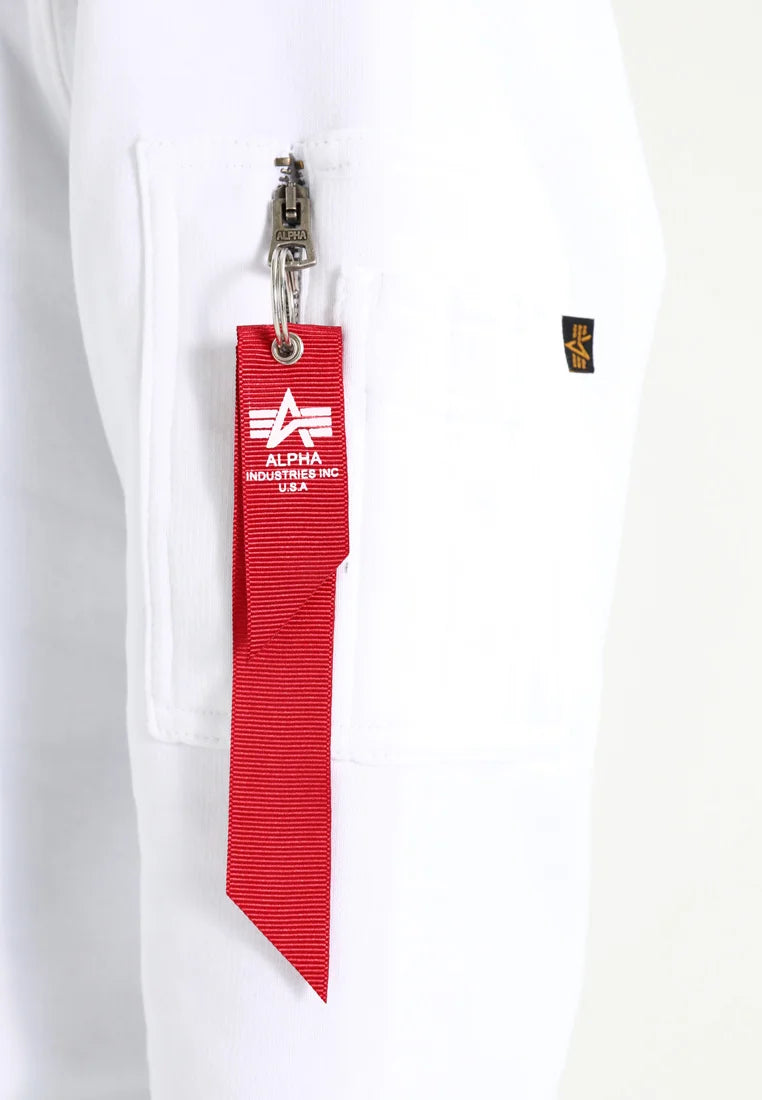 Apha industries uomo felpa 178318AI back print 09 Bianco